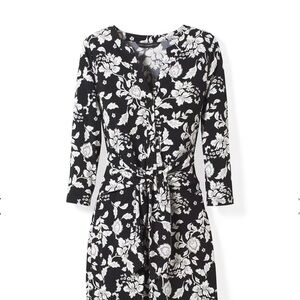 White House Black Market Long Sleeve Midi Dress XXS